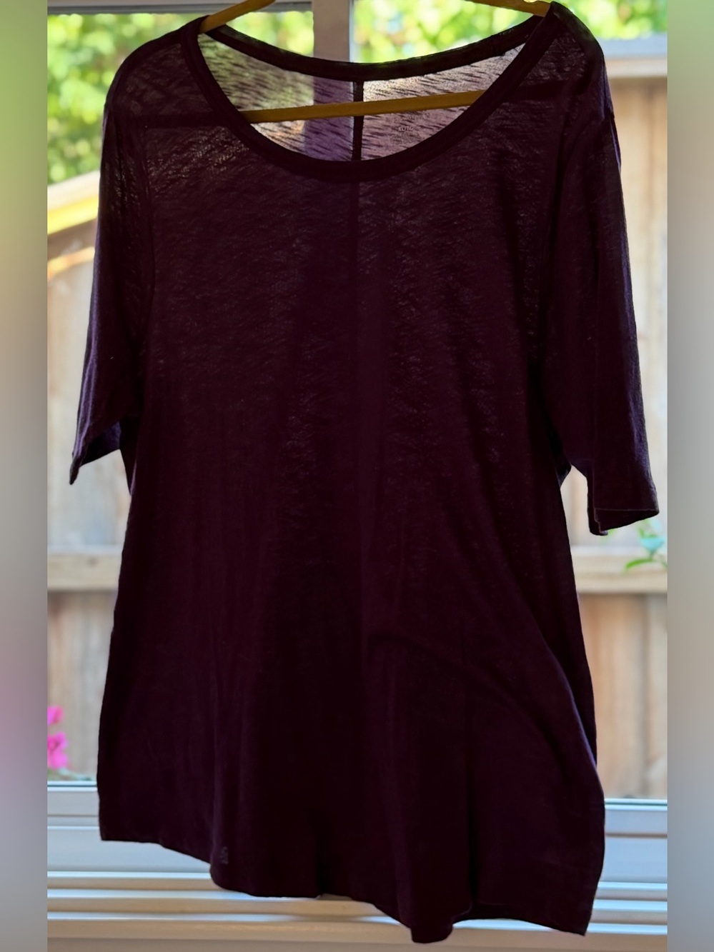 Banana Republic Long-Sleeved Malibu Tee in Plum